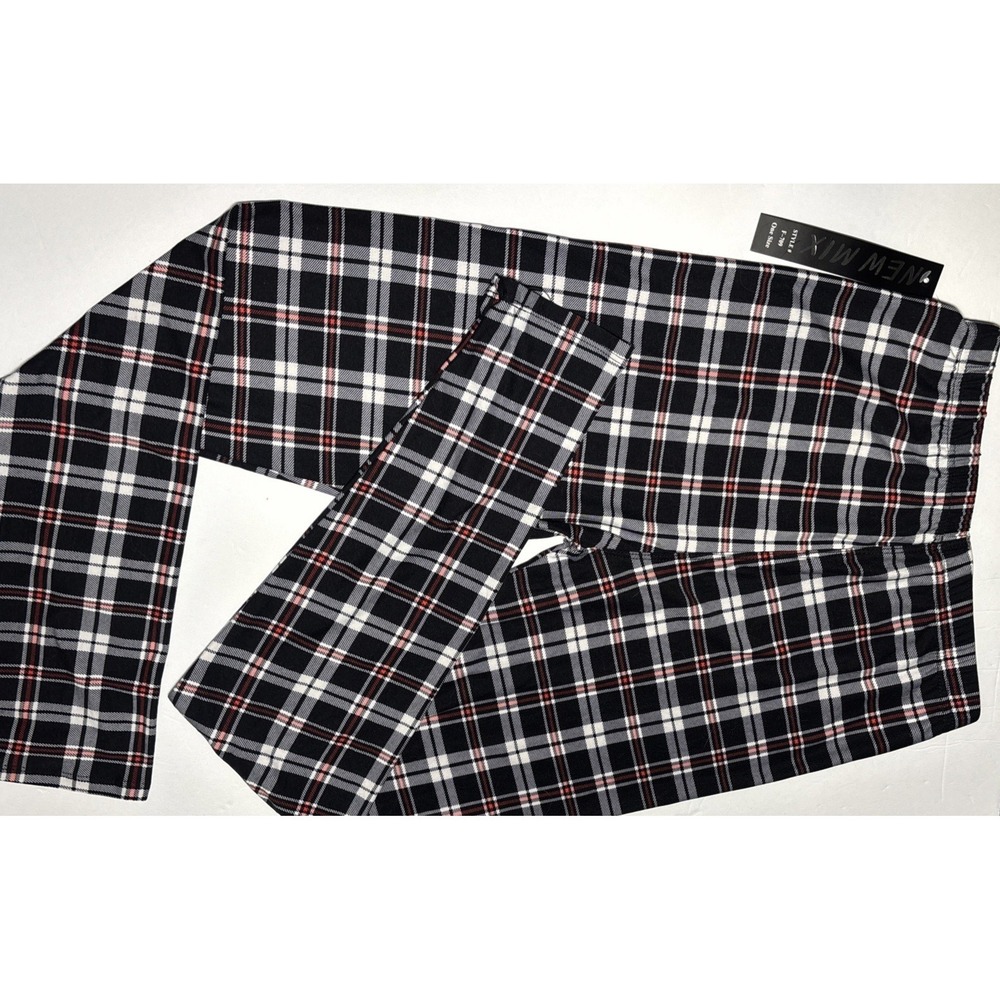 Lounge Pant NEW Woman One Size Elastic Waist Black White Red Casual Sleepwear - Picture 2 of 5
